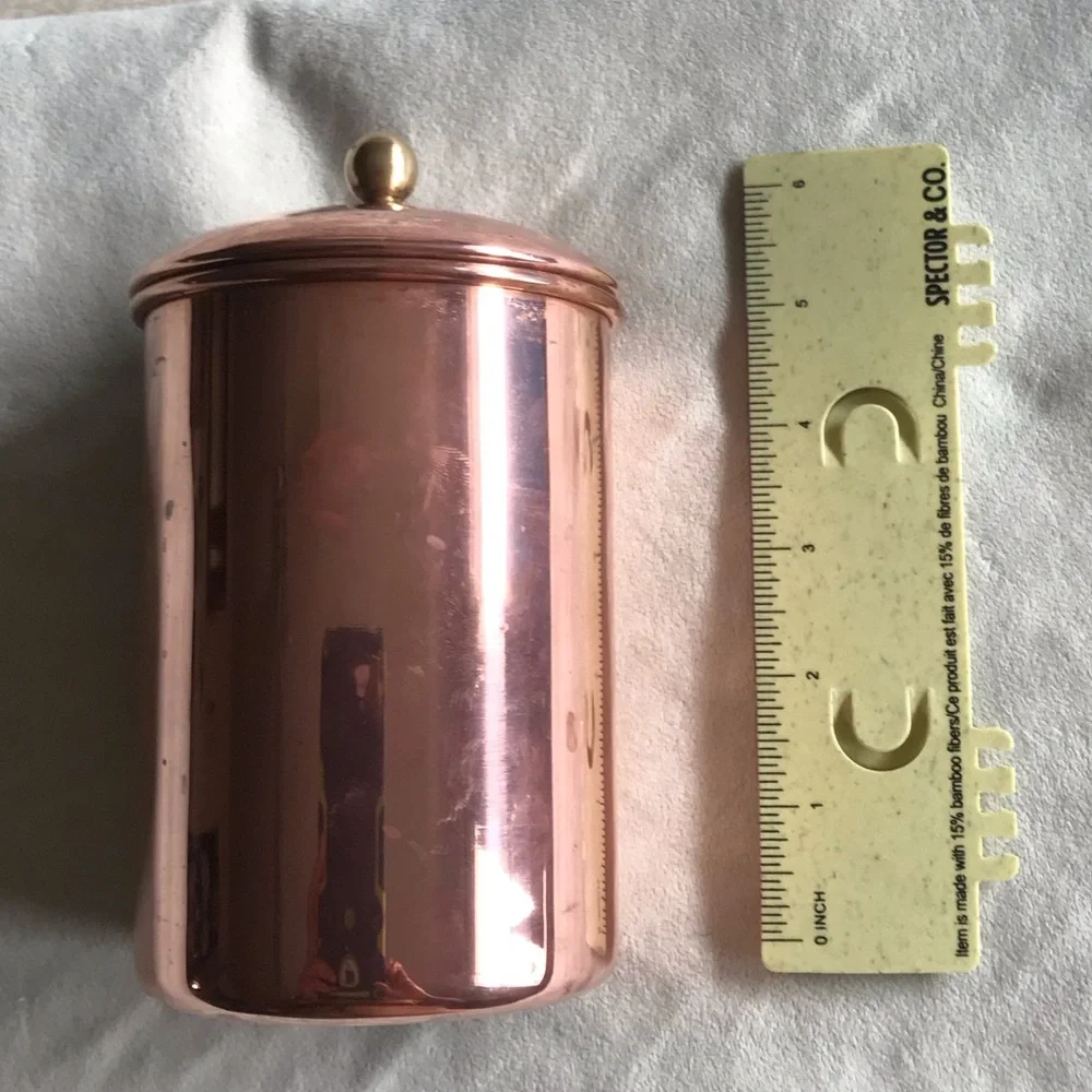 Williams-Sonoma Copper Canister with Lid - Rose Copper Finish